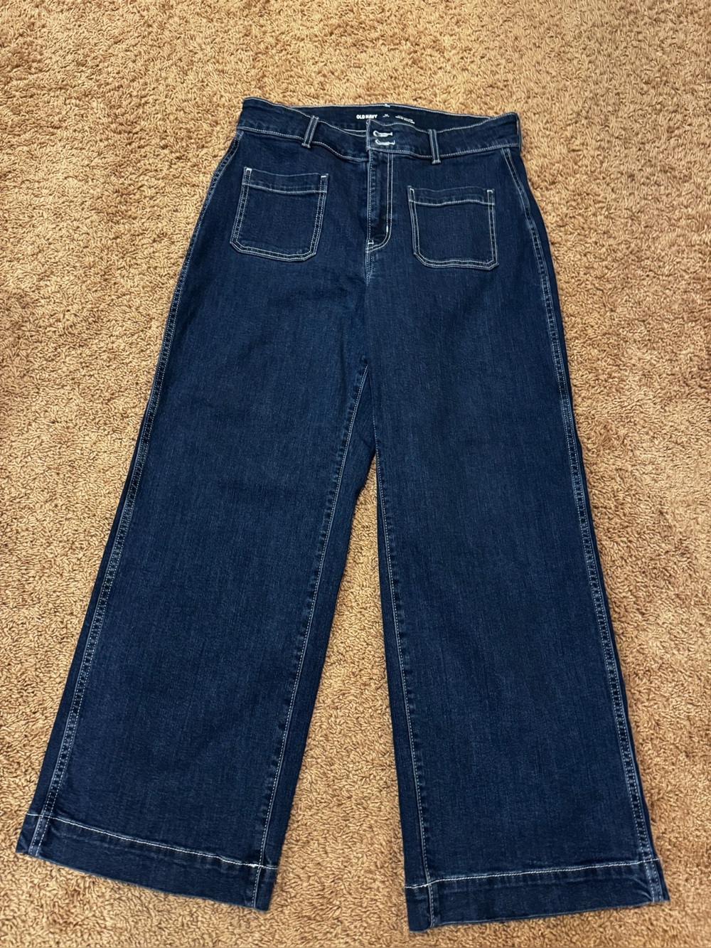 Wide Leg High-Rise Women’s Jeans - Dark Blue high rise 20 P